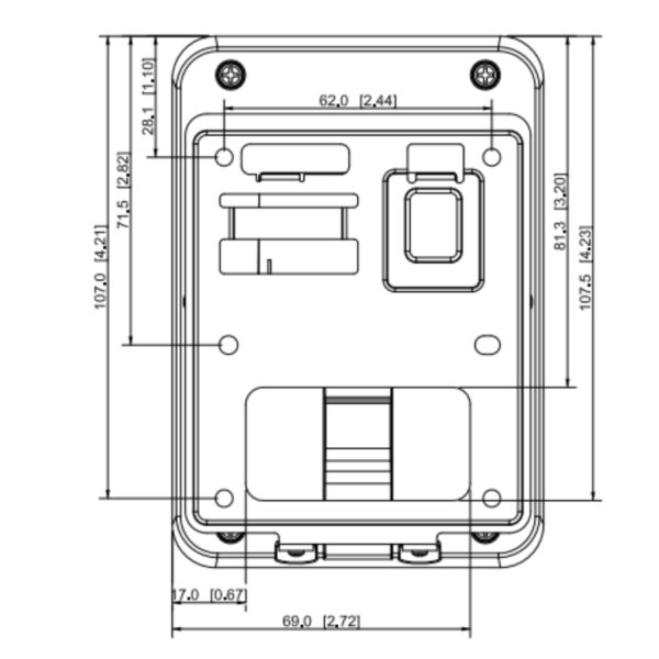 Lector Proximidad EM RS485 Wiegand IP66 - Imagen 3
