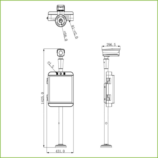 KIT ANPR 2MP de control de entradas y salidas de vehículos AI - Imagen 2