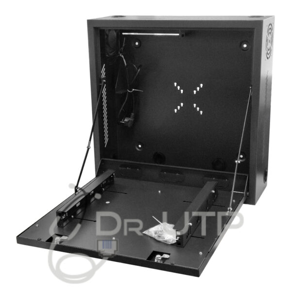 Arcón Vertical para grabador y pantalla con 2 llaves, ventilador y pasacables - Imagen 3