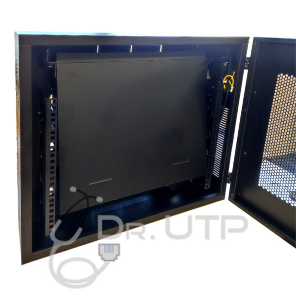 Arcón Vertical para equipos estándar rack de 19" 4U con 2 llaves, ventilador, pasacables y puerta con rejilla - Imagen 6