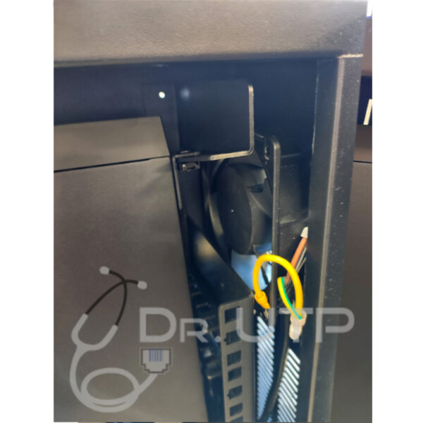 Arcón Vertical para equipos estándar rack de 19" 4U con 2 llaves, ventilador, pasacables y puerta con rejilla - Imagen 7