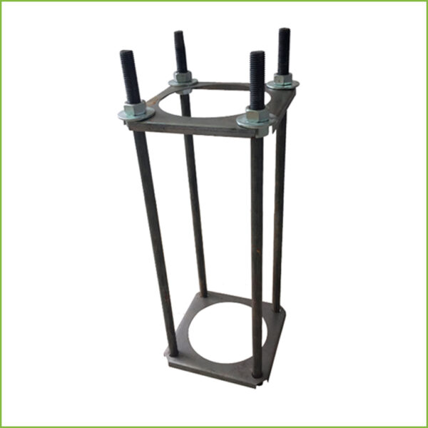 Báculo desmontable de 4,5m de altura en acero galvanizado de color gris con soporte para cámara y speed dome - Imagen 4
