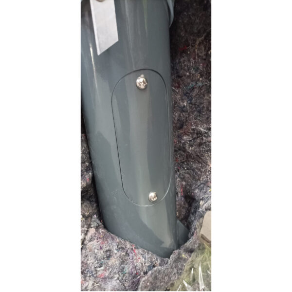 Báculo desmontable de 6m de altura en acero galvanizado de color gris con soporte para cámara y speed dome - Imagen 6