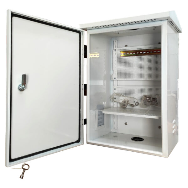 INTEGRATION CABINET. Caja de acero 600x400x300 para báculo de 6m o pared. Color blanco - Imagen 3