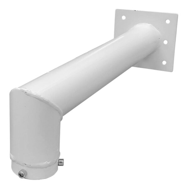 Soporte de 500mm para instalación de camara speed dome en báculo de 6m de color blanco