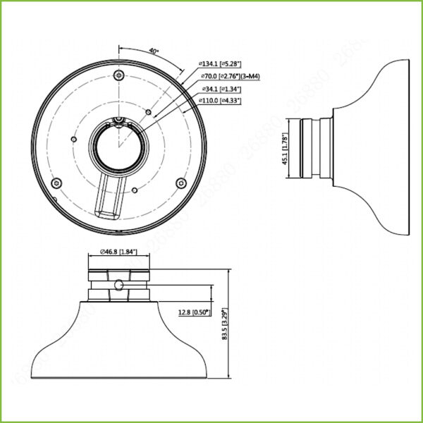 Adaptador de montura para SD1A SD12 PFB220C PFB305W - Imagen 2
