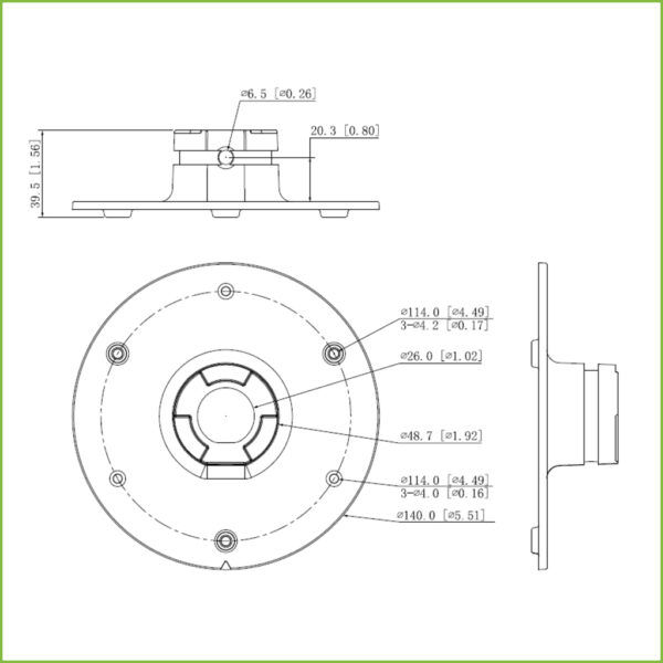 Adaptador de montura PFB300C PFB303W PFA111 - Imagen 2