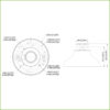 Adaptador de montura para HDBWxxExx, HDBWxxRxx, HDWxxTLxx, HDWxxLxx - Imagen 3