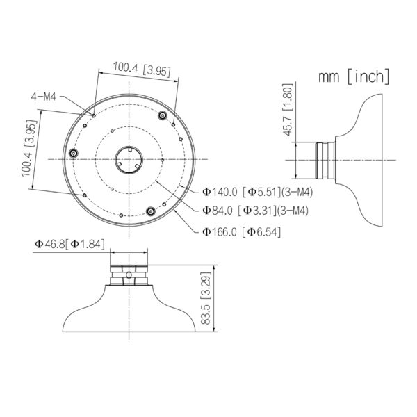 Adaptador de montura para HDWxxTMQ - Imagen 3