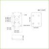 Caja conexiones IP66 para Domos motorizados series 4/5/6/8 - Imagen 2