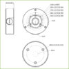Caja conexiones impermeable para HFW4/5/6/10/11 HDW1/2/4/5/6/7/8 - Imagen 2