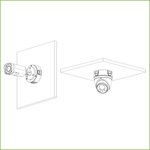 Caja conexiones impermeable para HFW4/5/6/10/11 HDW1/2/4/5/6/7/8 - Imagen 3