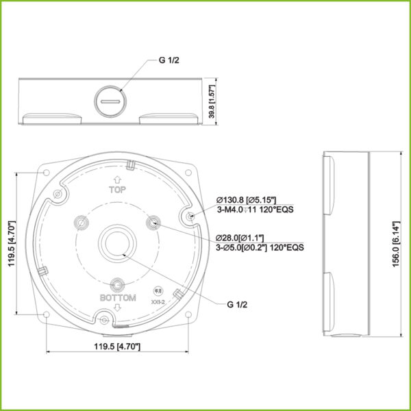 Caja conexiones para EBW8, EBW3 - Imagen 2