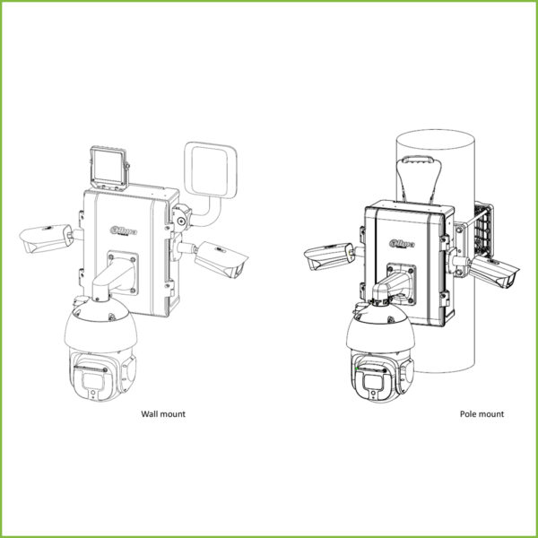 Caja de conexiones IP66 IK10 preparada para cámaras y accesorios DAHUA - Imagen 4