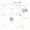Adaptador a poste para Speed Domo, PTZ y cajas de vigilancia exterior Anticorrosión (Aluminio y Acero inoxidable) - Imagen 2