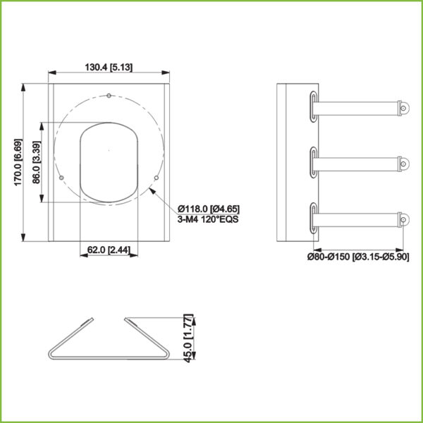 Adaptador a poste para cámaras - Imagen 2