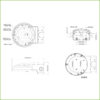 Soporte para montaje en pared para Domos HDBWxxExx y HDBWxxHxx - Imagen 2