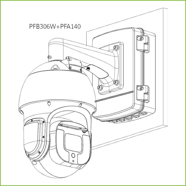 Soporte para montaje en pared para Speed Dome SD8A - Imagen 3