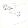 Soporte pared pasa-cable para carcasas de la serie PFH610V - Imagen 3