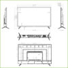 Monitor 43" Dahua para Seguridad 24/7 VGA/HDMI/USB 16:9 1080P - Imagen 2