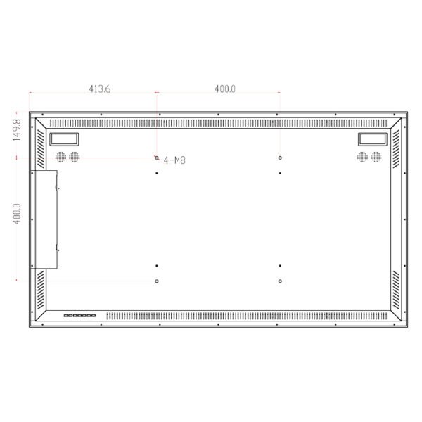 Monitor 55" Dahua para Seguridad 24/7 Metálico VGA/HDMI/DP/Audio/USB Multimedia/RS232 16:9 4K - Imagen 5