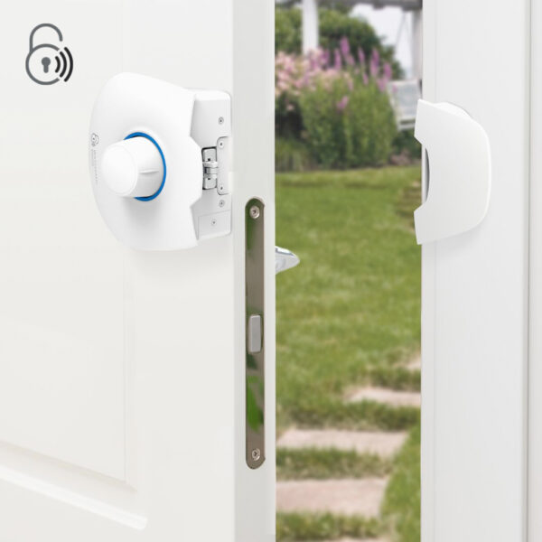 Cerradura invisible de alta seguridad con pomo antipánico y posibilidad de apertura con llave - Imagen 2