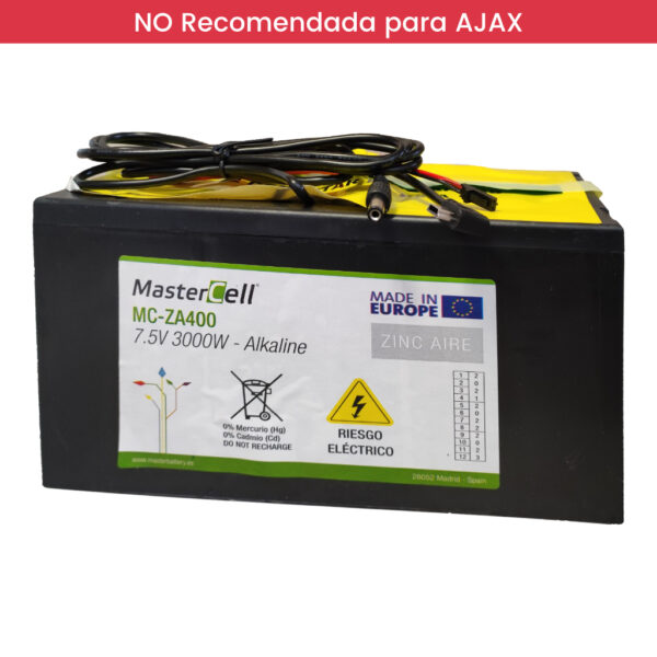 Batería de Zinc-Aire 7.5V-400Ah. Triple conector DC: Jack, mini USB y mólex. Hasta 6/8 Meses* - Imagen 2