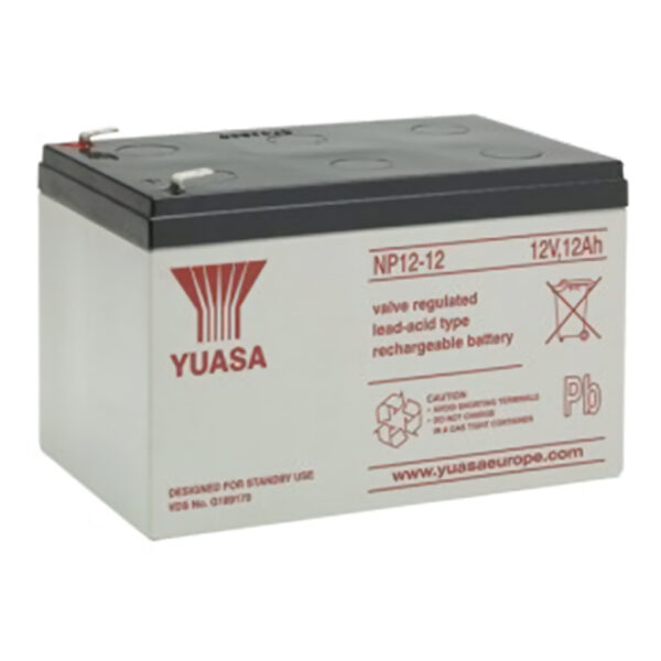 Batería de 12V. Capacidad 12Ah. Conexión por terminal faston