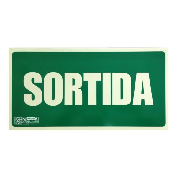 Senyal sortida 32x16cm