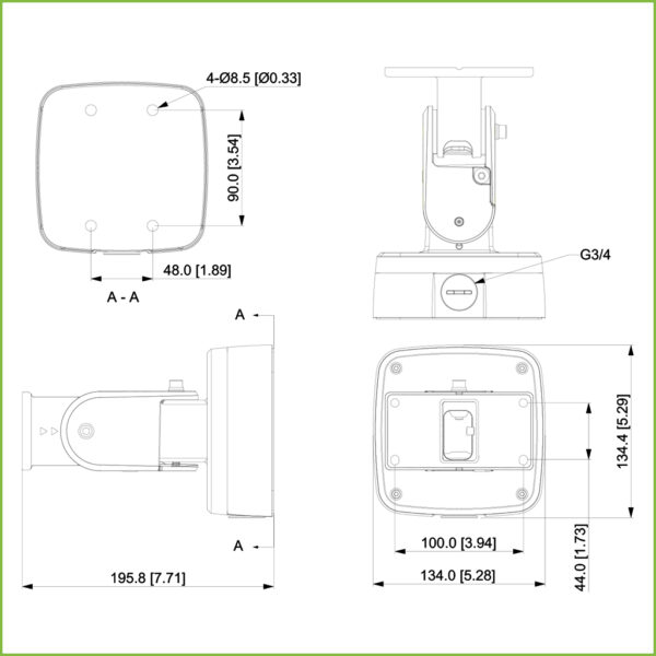 Soporte para radar Series PFR4Q- y PFR4K- - Imagen 2