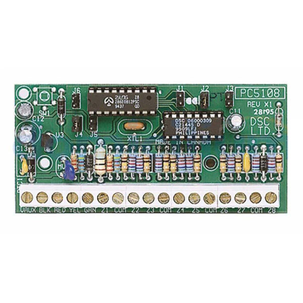 Expansor de 8 zonas cableadas. Grado 2