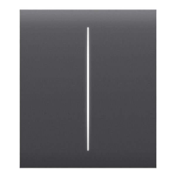 Ajax LightSwitch CenterButton 2-gang. Plusador Central Doble. Color Grafito