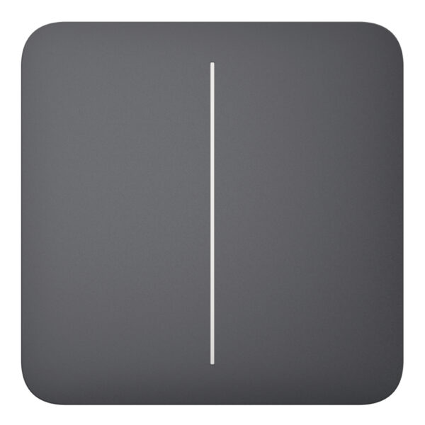 Ajax LightSwitch SoloButton 2-gang. Pulsador Doble. Color Grafito