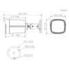 Tubular HDCVI 4EN1 2M 1080P FULL COLOR 2.0 Starlight LED40m 2.8mm IP67 - Imagen 2