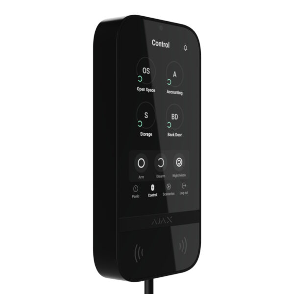 Ajax KeyPad TouchScreen Fibra. Color Negro - Imagen 2
