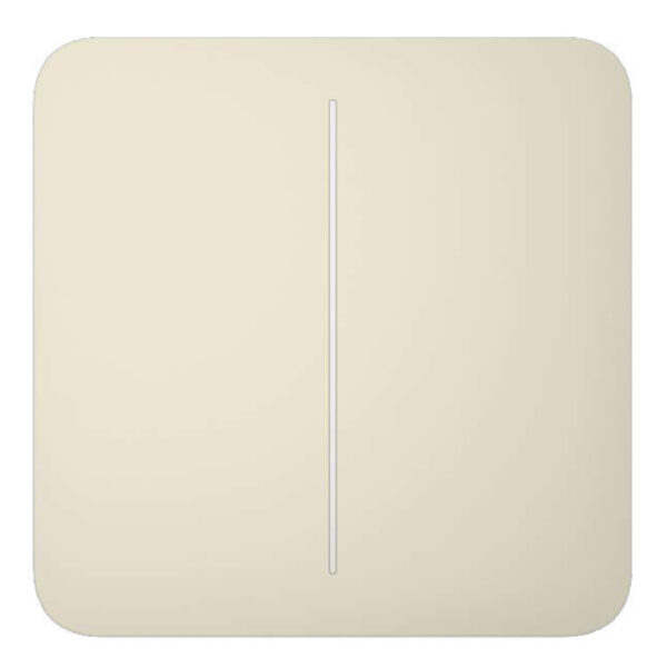 Ajax LightSwitch SoloButton 2-gang. Pulsador Doble. Color Marfil