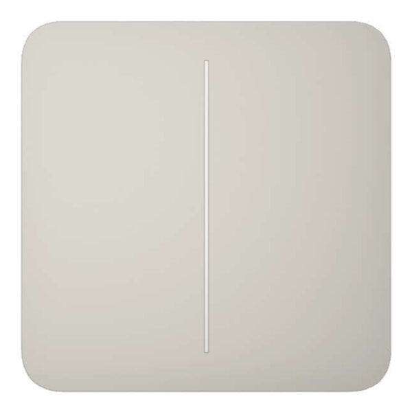 Ajax LightSwitch SoloButton 2-gang. Pulsador Doble. Color Ostra