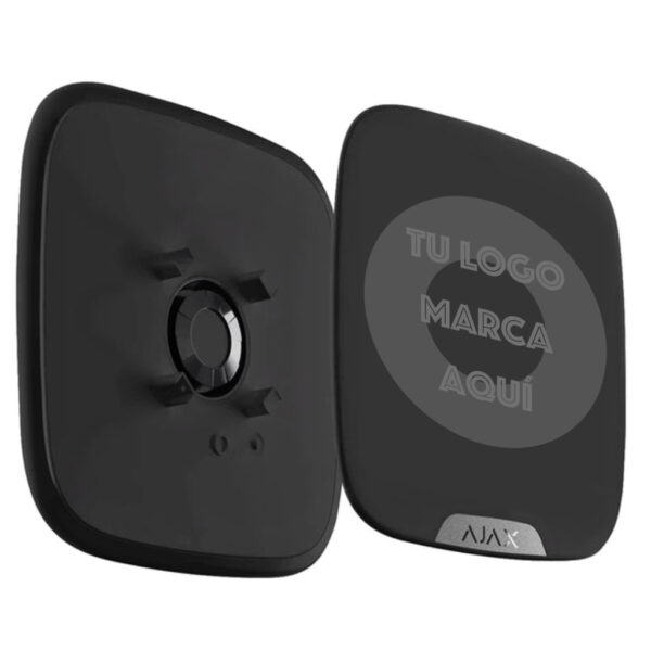 StreetSiren DoubleDeck + Brandplate con serigrafía PERSONALIZADA color negro. Pack de 10ud