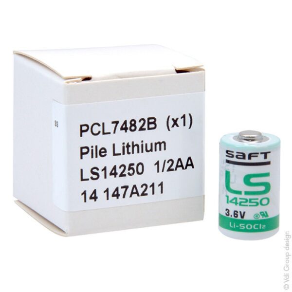 Pila Litio SAFT 1/2 AA 3.6V 1.2AH PCL7409B - Imagen 2